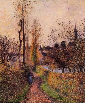  Camino Arte - El camino de Basincourt 1884 Camille Pissarro